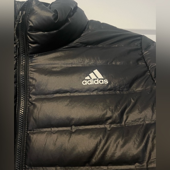 Adidas Black Puffer Coat Size Medium - Picture 3 of 7